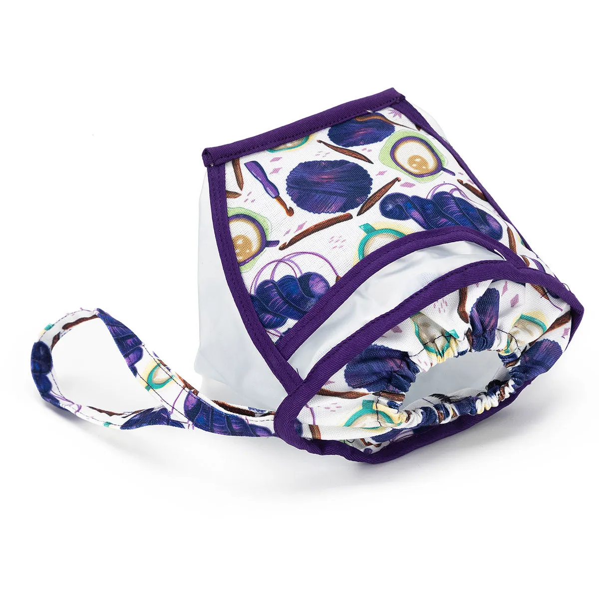 della Q Chicken Boots Clear Wristlet - Yarn Bombing