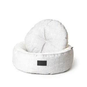 Dog Central Taupe Removable Cushion Round Bed