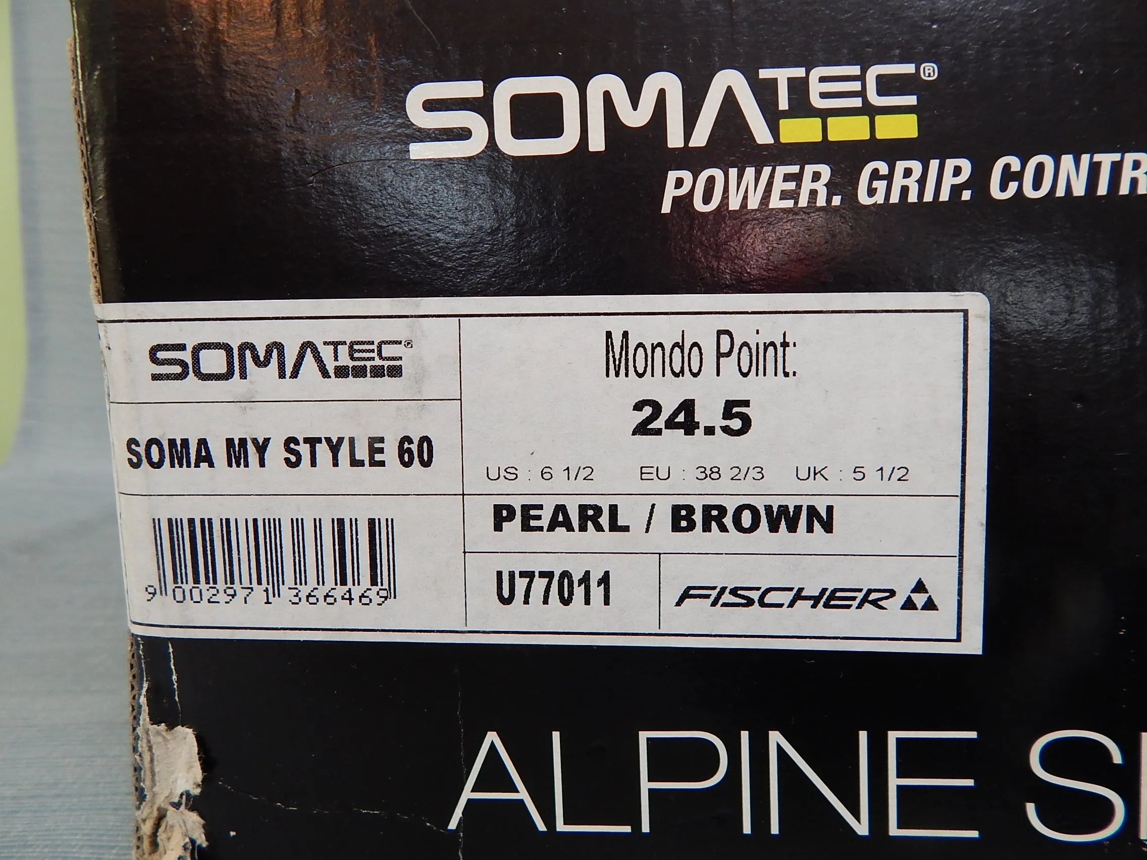 Fischer SomaTec My Style 60 Alpine Ski Boots, Women's Size 6.5 - New!