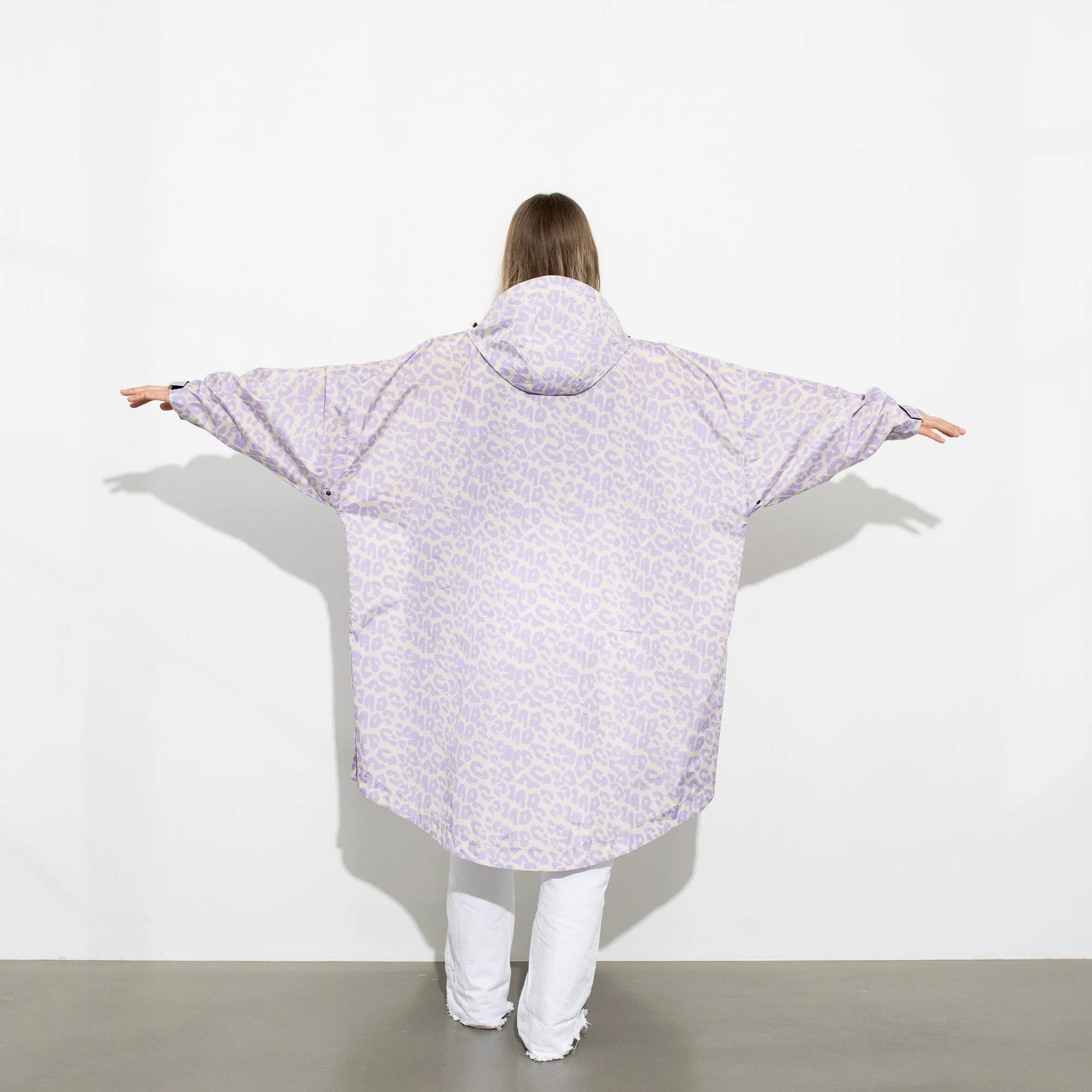 Raincoat leo splashes lavender/grey