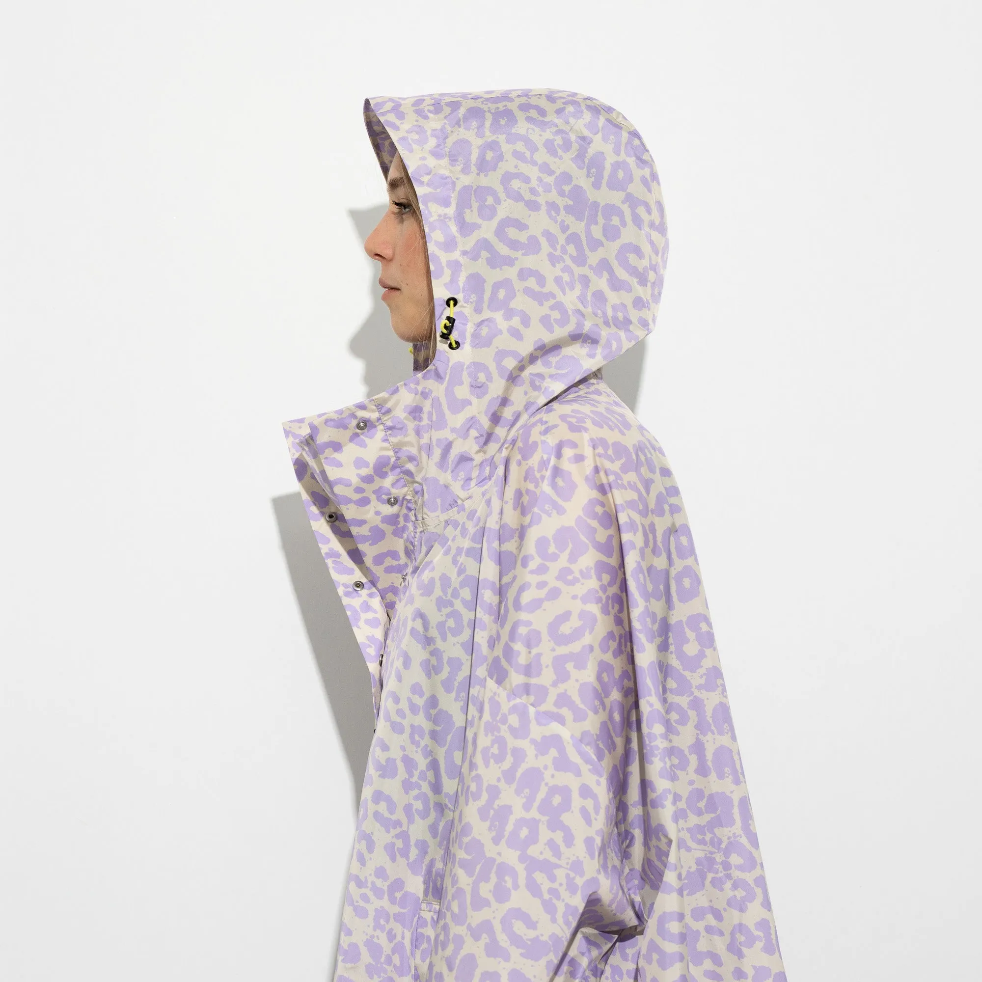 Raincoat leo splashes lavender/grey