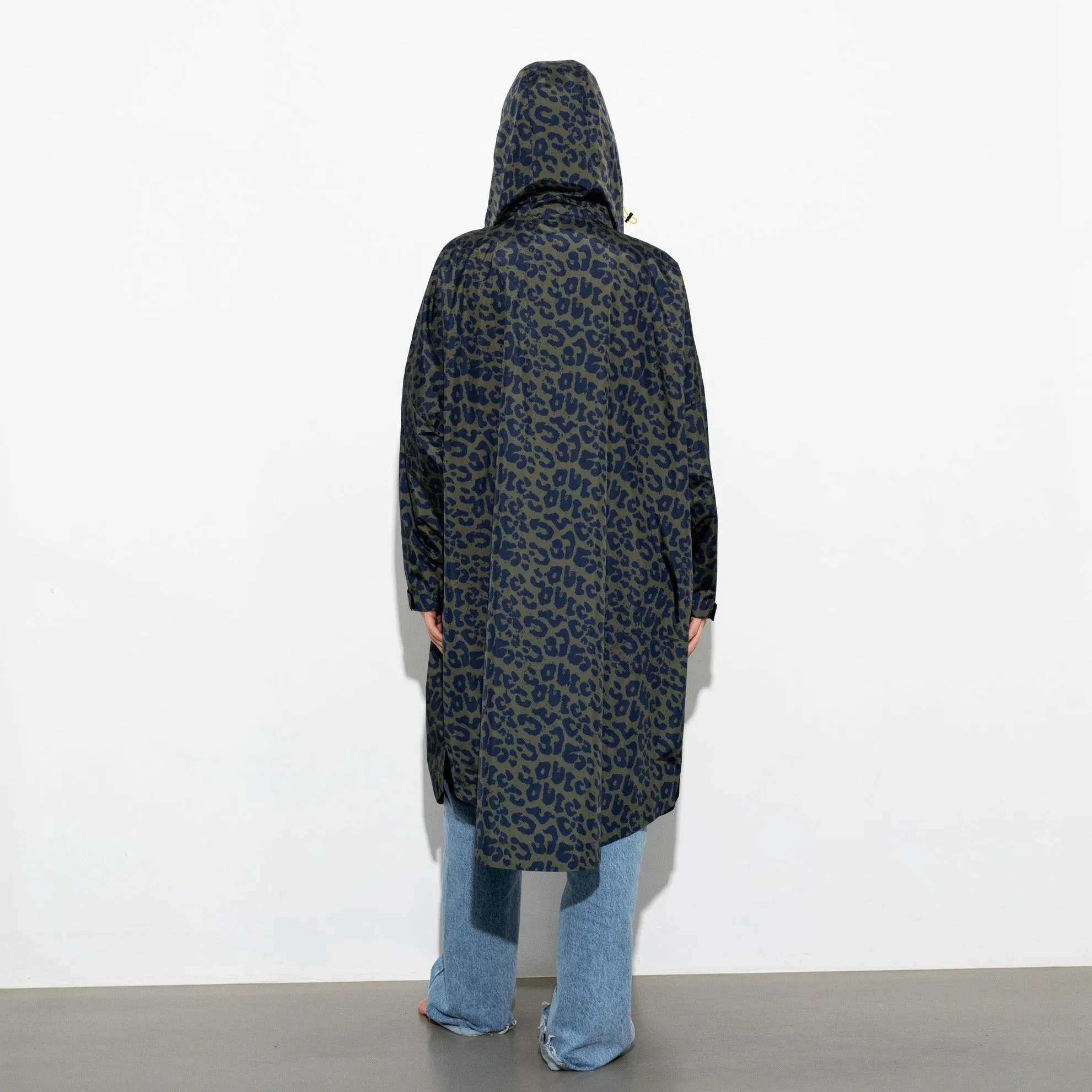 Raincoat leo splashes navy/olive