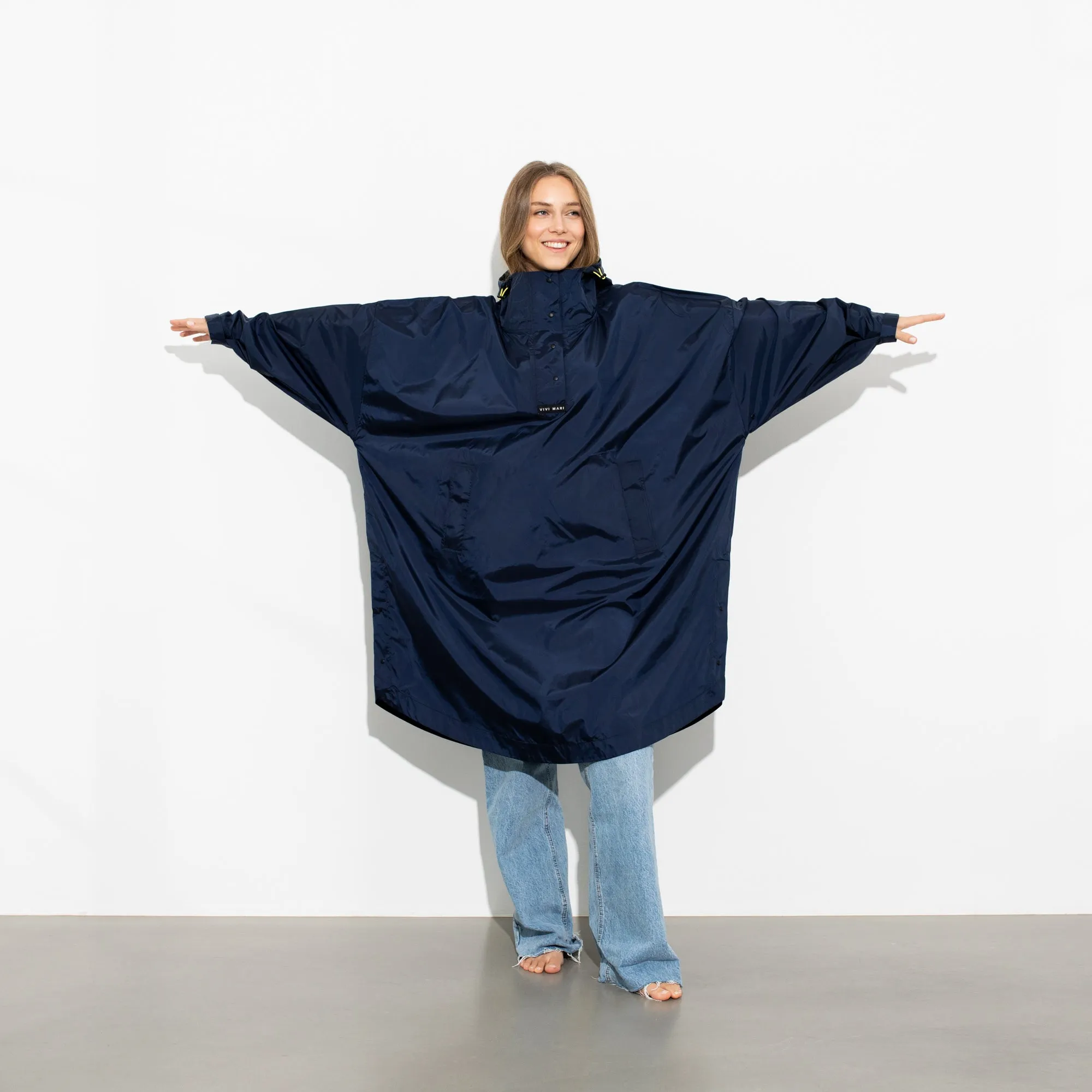 Raincoat solid navy