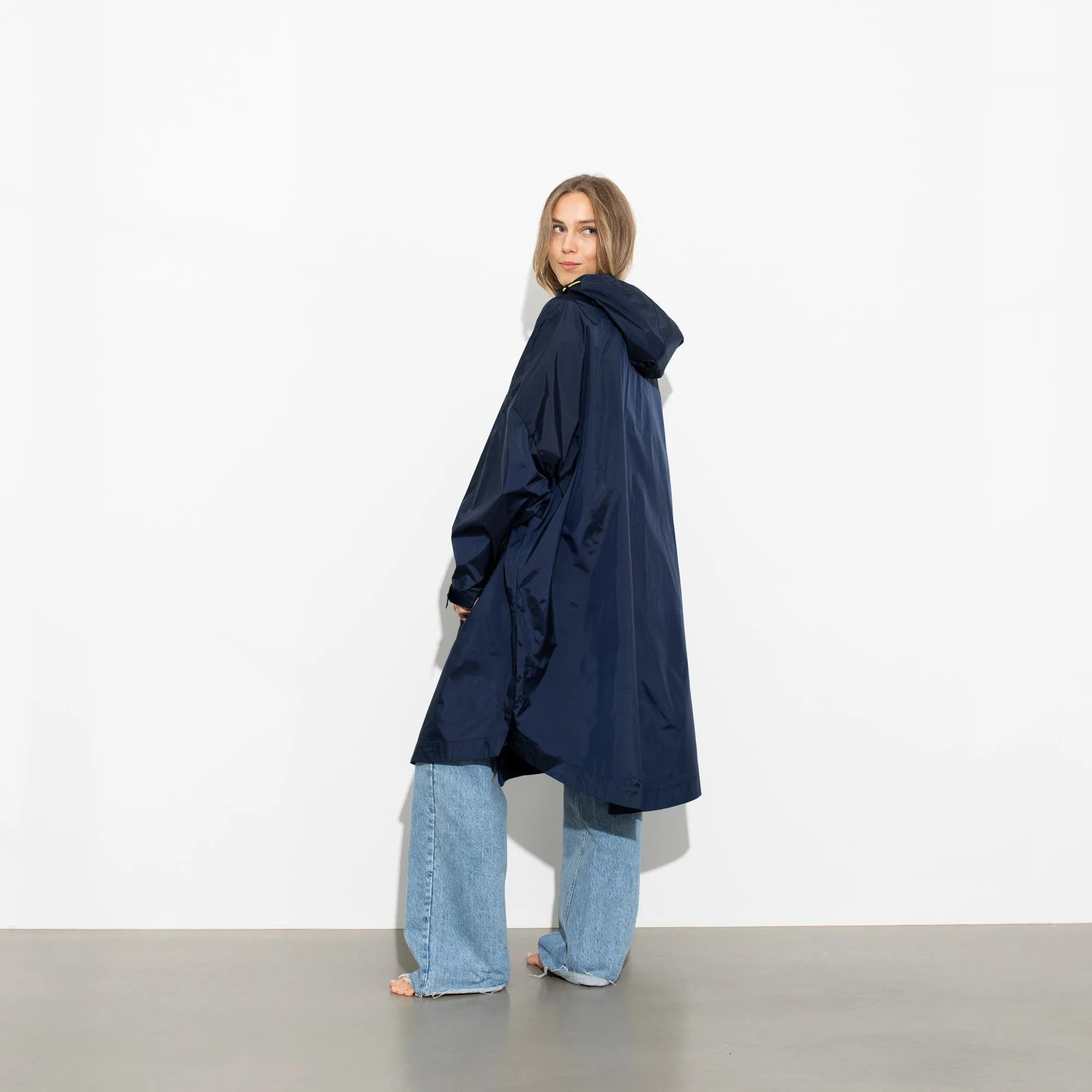 Raincoat solid navy