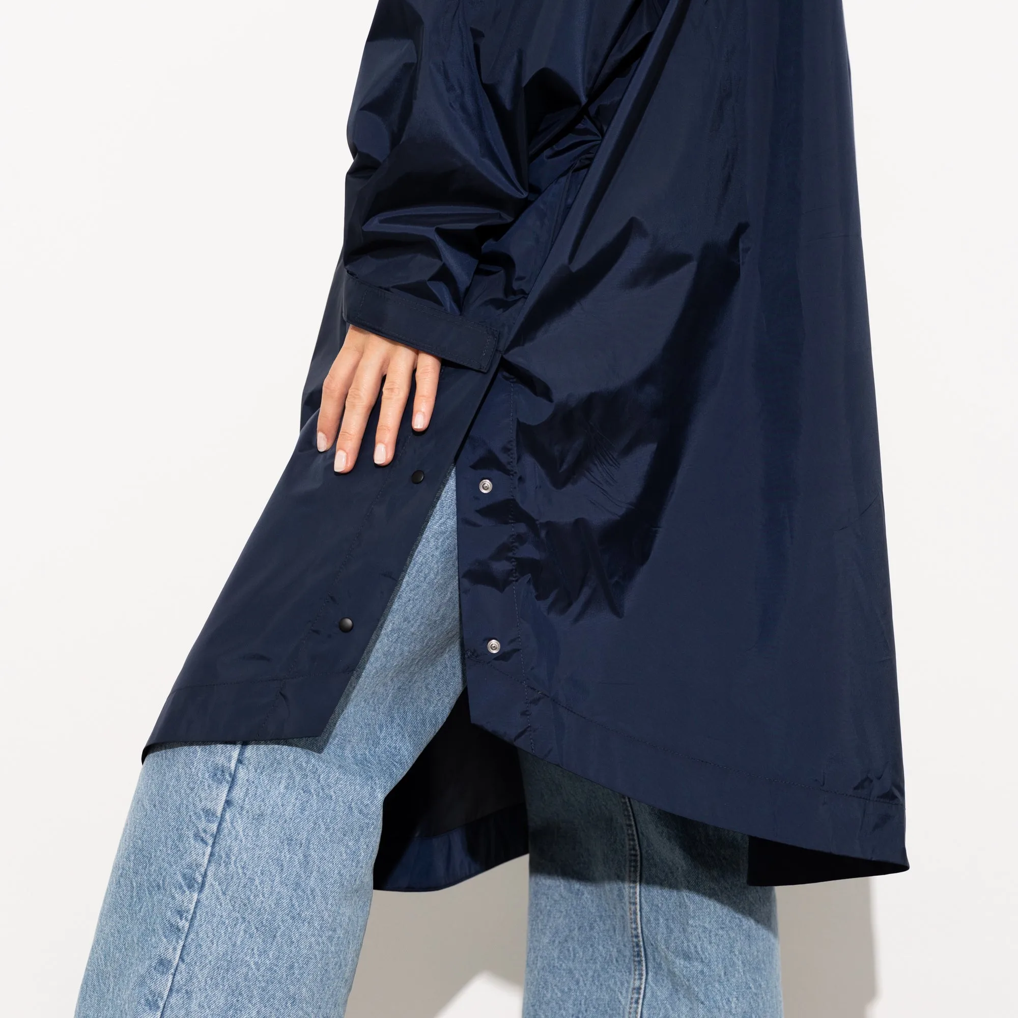 Raincoat solid navy