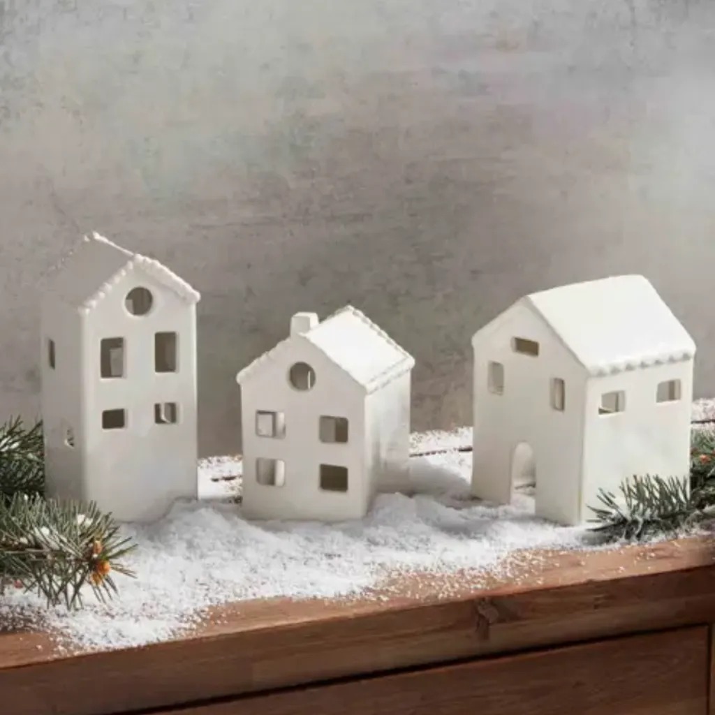 White Christmas Houses