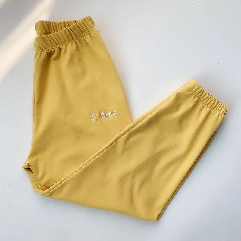Women Warm Pants Japanese Coral Jogger Long Home Casual Pants
